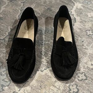 Cole Haan Black Suede Loafers